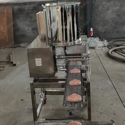 स्वचालित मांस पाई बर्गर पैटी चिकन सोने की डली प्रसंस्करण मशीन बनाने की मशीन