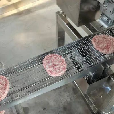 स्वचालित मांस पाई बर्गर पैटी चिकन सोने की डली प्रसंस्करण मशीन बनाने की मशीन